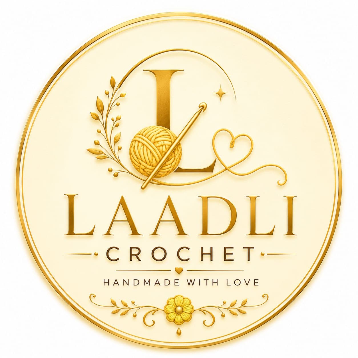 Laadli Crochet Handcrafted Logo